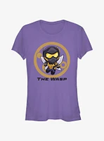 Marvel Ant-Man and the Wasp: Quantumania Chibi Wasp Badge Girls T-Shirt