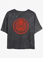 Marvel Ant-Man and the Wasp: Quantumania Antman Sigil Mineral Wash Girls Crop T-Shirt