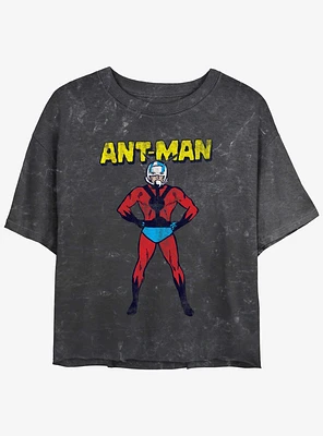 Marvel Ant-Man Big Ant Mineral Wash Girls Crop T-Shirt