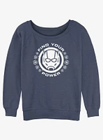 Marvel Ant-Man and the Wasp: Quantumania Find Your Power Badge Slouchy Sweatshirt