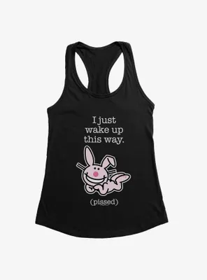 It's Happy Bunny I Wake Up Pissed Womens Tank Top