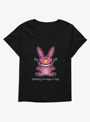 It's Happy Bunny Revenge Is Fun Womens T-Shirt Plus