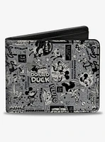 Disney100 Classic Fab Five Characters Collage Bifold Wallet