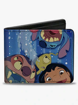 Disney100 Lilo & Stitch Characters Photo Booth Pose Bifold Wallet