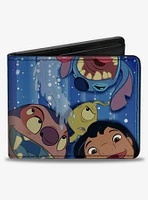 Disney100 Lilo & Stitch Characters Photo Booth Pose Bifold Wallet