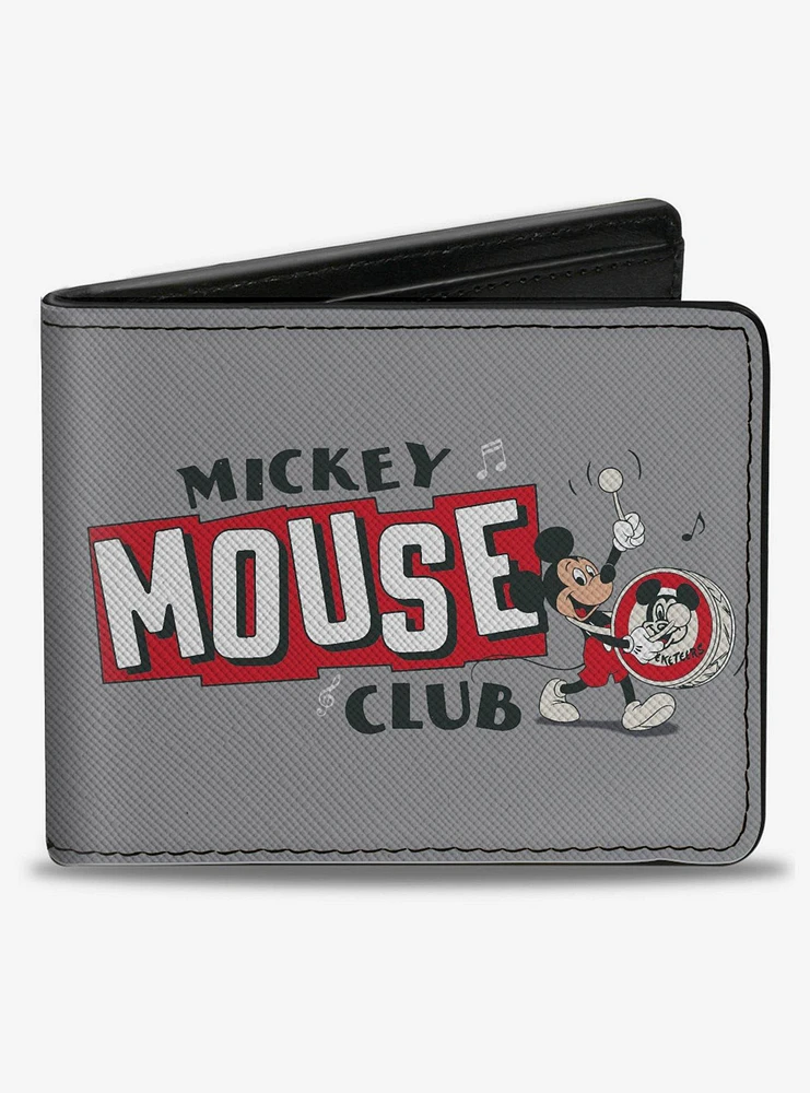 Disney100 Mickey Mouse Club Pose and Face Bifold Wallet