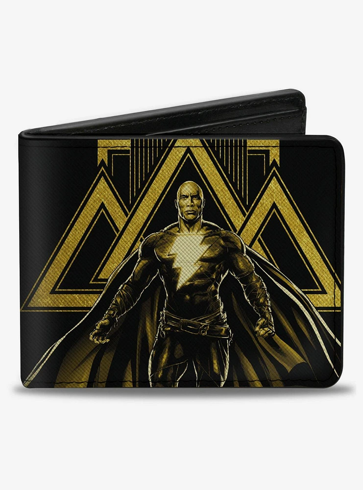 DC Comics Black Adam Pose and Title Logo Bifold Wallet