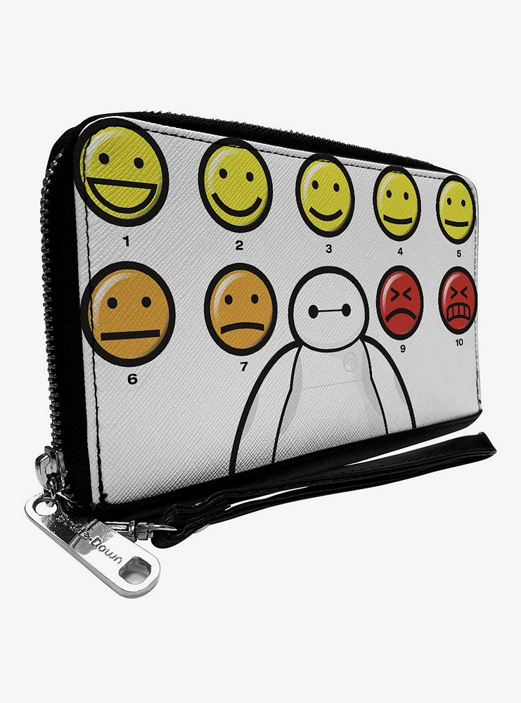 Disney Big Hero 6 Baymax Pain Scale Expressions Zip Around Wallet