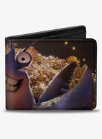 Disney Moana Tamatoa Smiling Face Treasure Pose Bifold Wallet