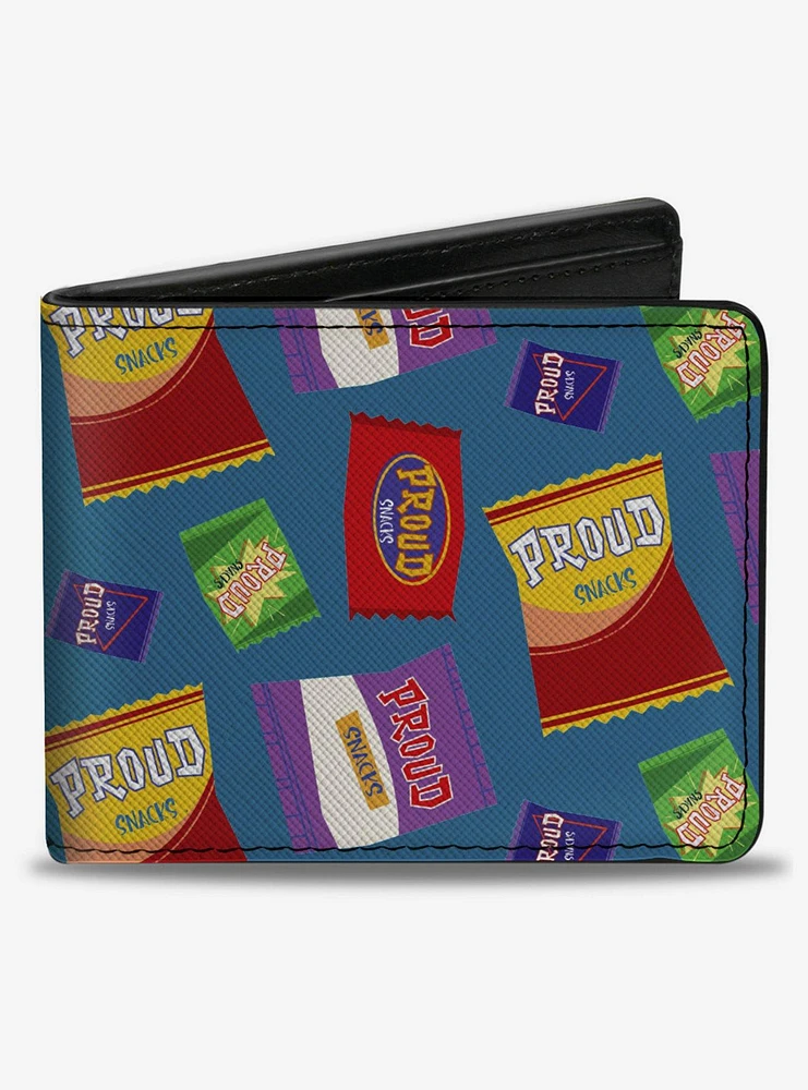 Disney The Proud Family Snacks Scattered Bifold Wallet