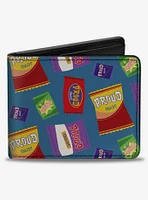 Disney The Proud Family Snacks Scattered Bifold Wallet