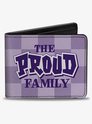 Disney The Proud Family Title Logo Checker Bifold Wallet