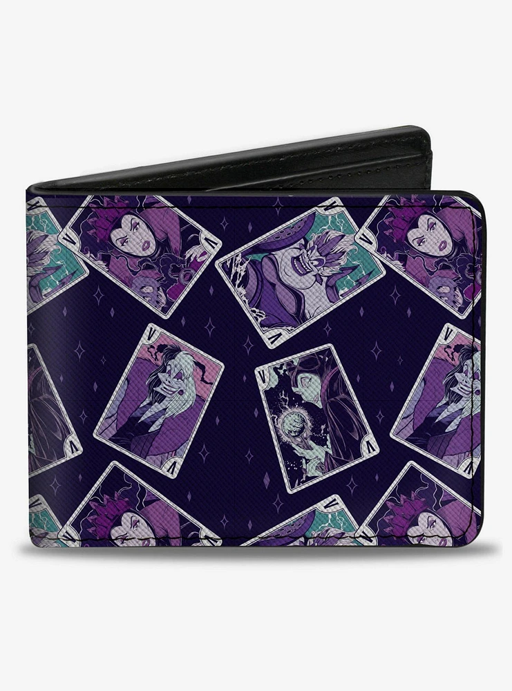 Disney Villains Card Poses Collage Bifold Wallet