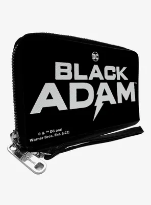 DC Comics Black Adam Title Logo Zip Around Wallet