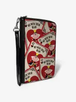 Disney Alice in Wonderland Queen of Hearts Zip Around Wallet