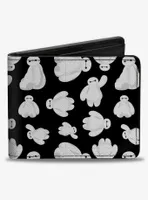 Disney Big Hero 6 Baymax Poses Scattered Bifold Wallet