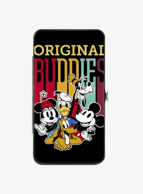 Disney Mickey Mouse and Friends Original Buddies Group Pose Hinged Wallet