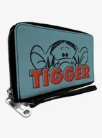 Disney Winnie the Pooh Tigger Peek Pose Zip Around Wallet