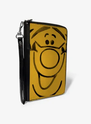 Disney Winnie the Pooh Tigger Smiling Face Close Up Zip Around Wallet