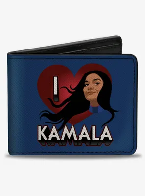 Marvel Ms. Marvel I Love Kamala Heart Pose Bifold Wallet