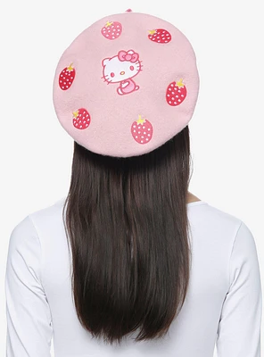 Hello Kitty Strawberry Bow Beret