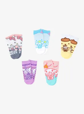 Hello Kitty And Friends Boba No-Show Socks 5 Pair