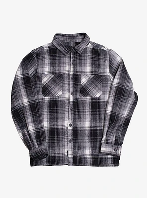 Black And White Heavy Flannel Shacket