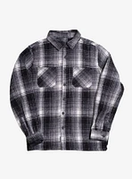 Black And White Heavy Flannel Shacket