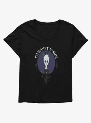 Addams Family Movie I'm Happy Inside Womens T-Shirt Plus