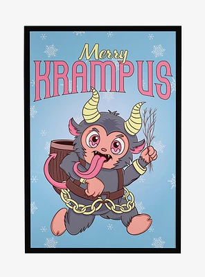 Krampus Merry Framed Poster