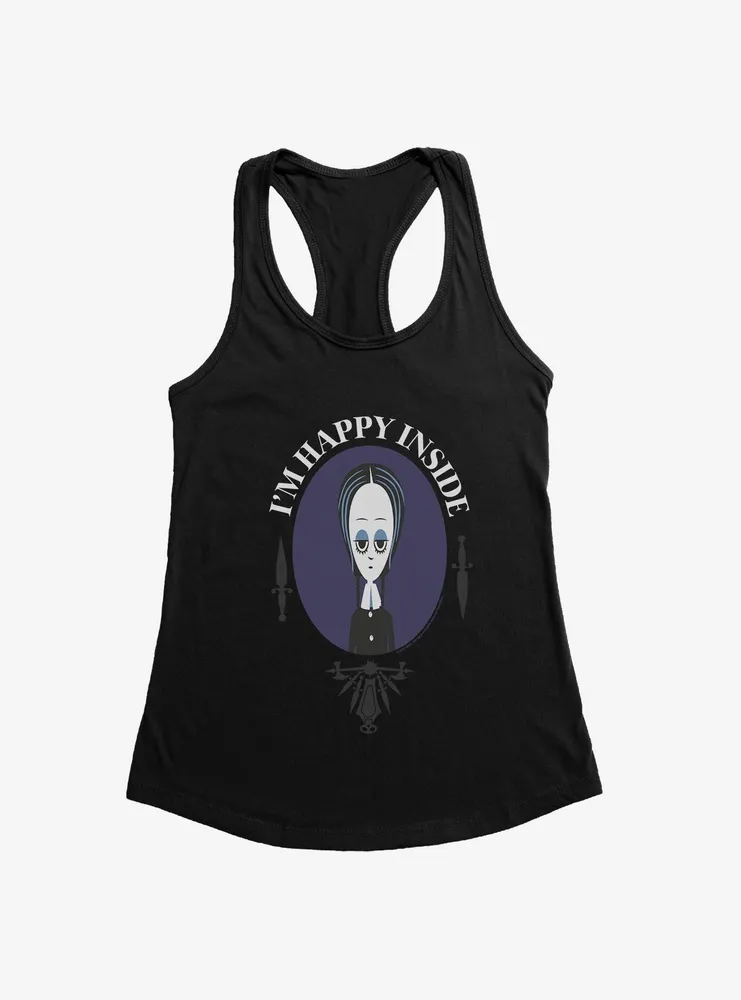 Addams Family Movie I'm Happy Inside Womens Tank Top