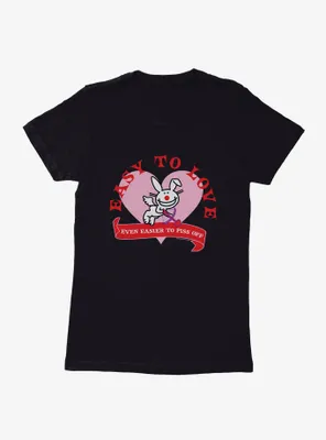 It's Happy Bunny Easy To Love Womens T-Shirt