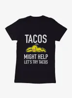 It's Happy Bunny Tacos Might Help Womens T-Shirt