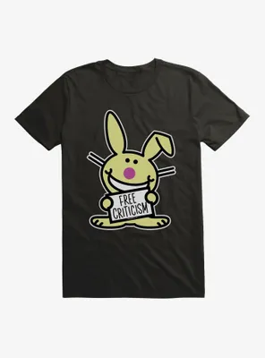 It's Happy Bunny Free Criticism T-Shirt