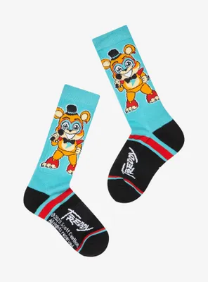 Five Nights At Freddy's Chibi Glamrock Freddy Crew Socks