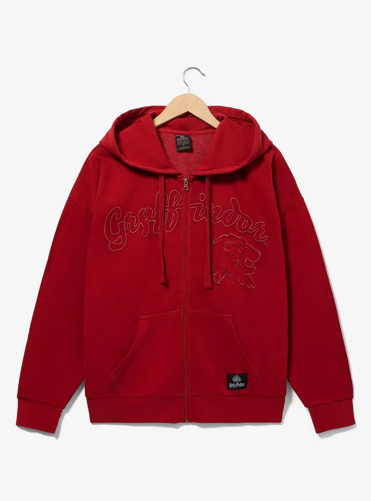 Harry Potter Gryffindor Logo Zippered Hoodie - BoxLunch Exclusive