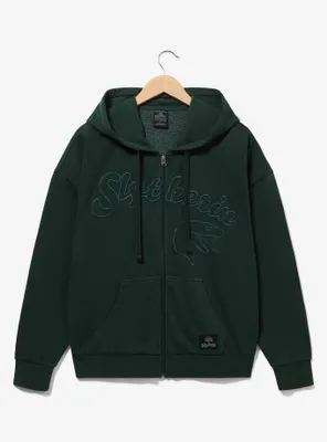Harry Potter Slytherin Logo Zippered Hoodie - BoxLunch Exclusive