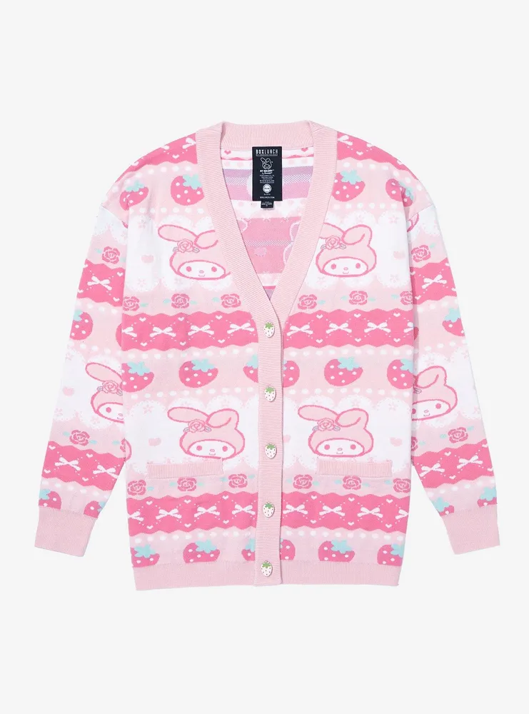 Sanrio My Melody Strawberry Patterned Cardigan - BoxLunch Exclusive