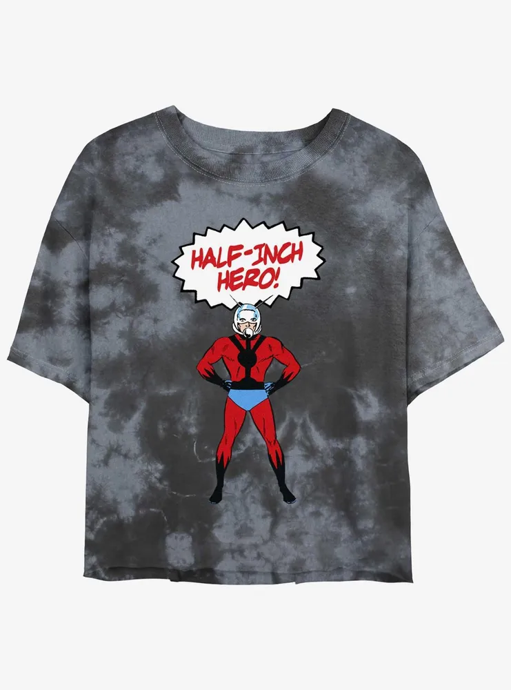 Marvel Ant-Man Half-Inch Hero Tie-Dye Womens Crop T-Shirt