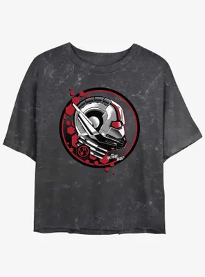 Marvel Ant-Man and the Wasp: Quantumania Ant Stamp Mineral Wash Womens Crop T-Shirt