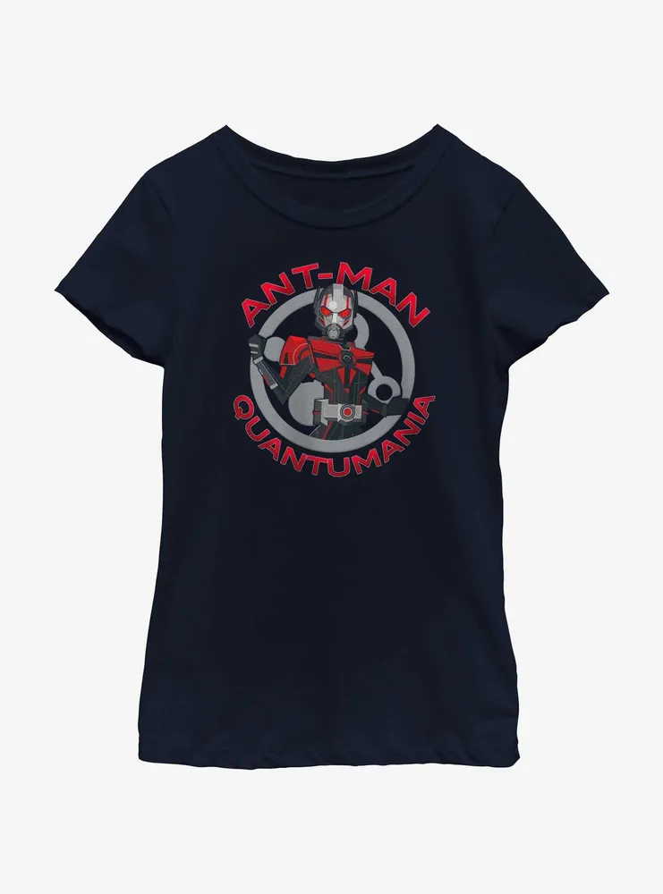 Marvel Ant-Man and the Wasp: Quantumania Badge Youth Girls T-Shirt