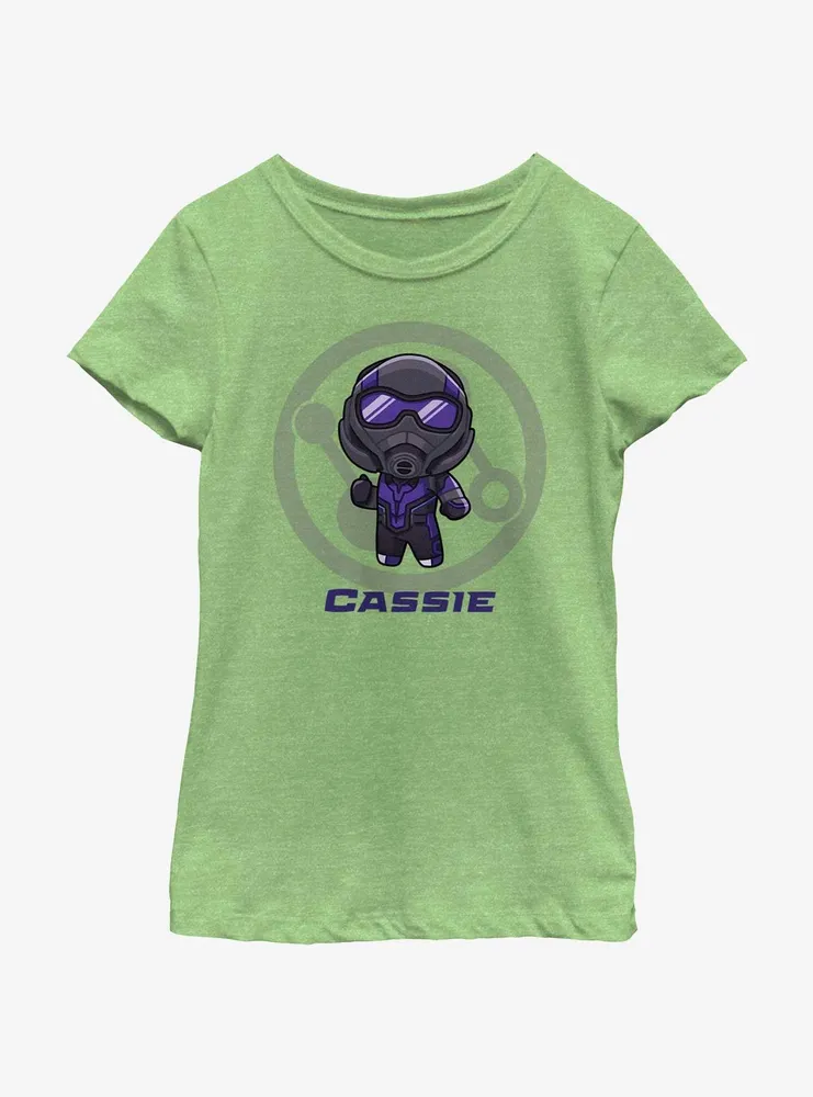 Marvel Ant-Man and the Wasp: Quantumania Chibi Quantum Cassie Badge Youth Girls T-Shirt