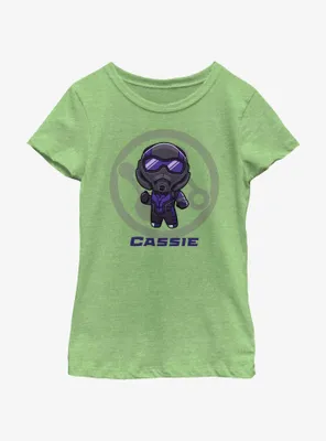 Marvel Ant-Man and the Wasp: Quantumania Chibi Quantum Cassie Badge Youth Girls T-Shirt