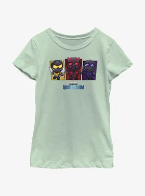 Marvel Ant-Man and the Wasp: Quantumania Chibi Heroes Youth Girls T-Shirt