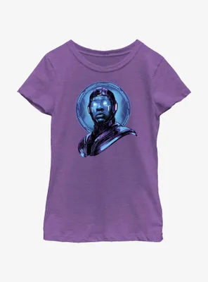 Marvel Ant-Man and the Wasp: Quantumania Kang Profile Youth Girls T-Shirt