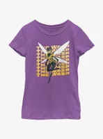 Marvel Ant-Man and the Wasp: Quantumania Wasp Action Pose Youth Girls T-Shirt