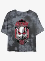 Marvel Ant-Man and the Wasp: Quantumania Shield Tie-Dye Womens Crop T-Shirt