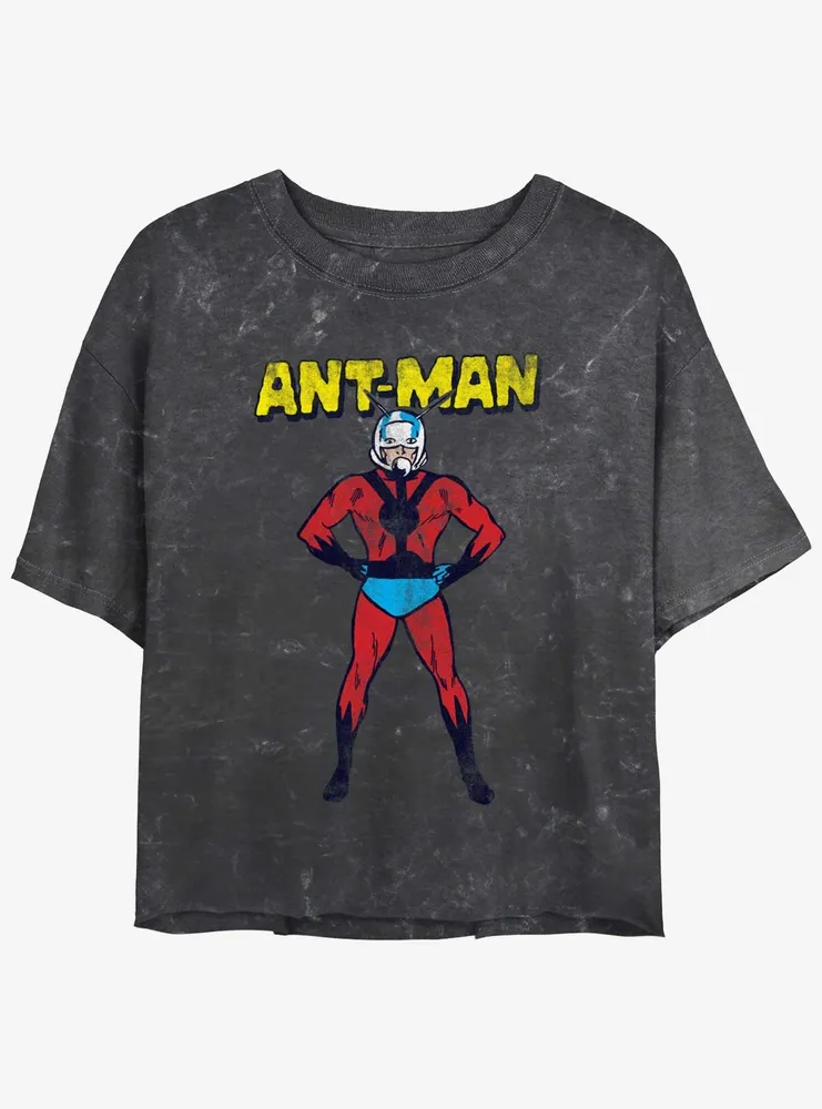 Marvel Ant-Man Big Ant Mineral Wash Womens Crop T-Shirt