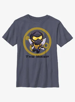 Marvel Ant-Man and the Wasp: Quantumania Chibi Quantum Wasp Badge Youth T-Shirt