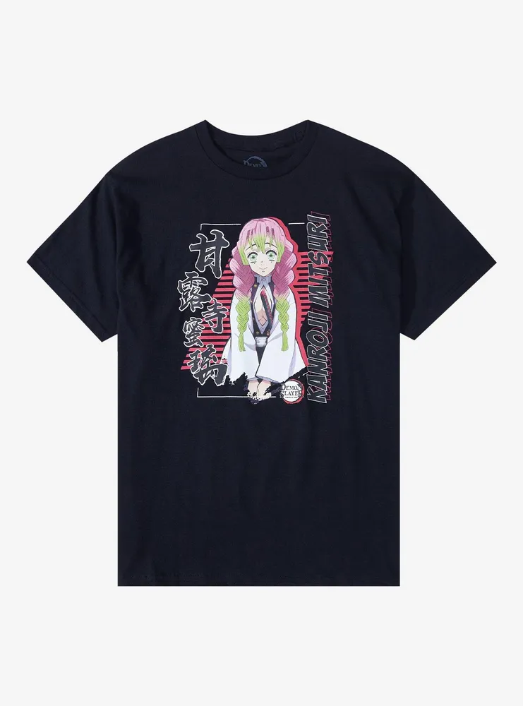 Demon Slayer: Kimetsu No Yaiba Mitsuri Portrait Boyfriend Fit Girls T-Shirt